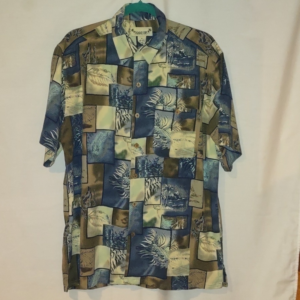 Paradise Cove Silk Men's Tropical Camp Shirt